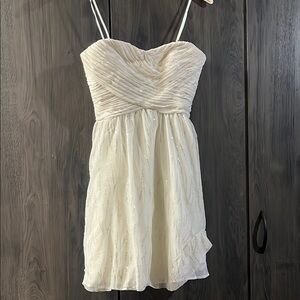 Cachet white sparkley dress size 2